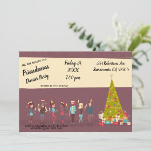 Friendmas Dinner Party Invitation