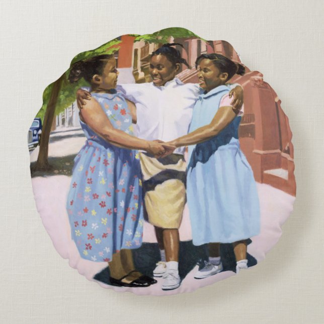 Friends 2001 round cushion (Back)