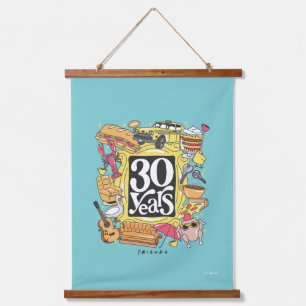 FRIENDS™ 30 Years Graphic Hanging Tapestry