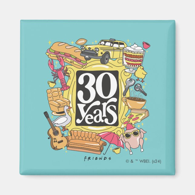 FRIENDS™ | 30 Years Graphic Magnet (Front)