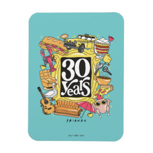 FRIENDS™   30 Years Graphic Magnet