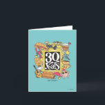 FRIENDS™ | 30 Years Graphic Note Card<br><div class="desc">Commemorate three decades of laughs, love, and unforgettable moments with our exclusive "Friends" 30th Anniversary Graphic! This unique design features iconic symbols from the beloved TV show, including the Central Perk logo, the orange couch, the yellow frame, and Monica's door. Each icon brings a piece of the beloved series to...</div>