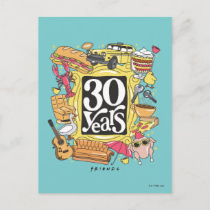 FRIENDS™   30 Years Graphic Postcard