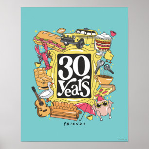 FRIENDS™ 30 Years Graphic Poster