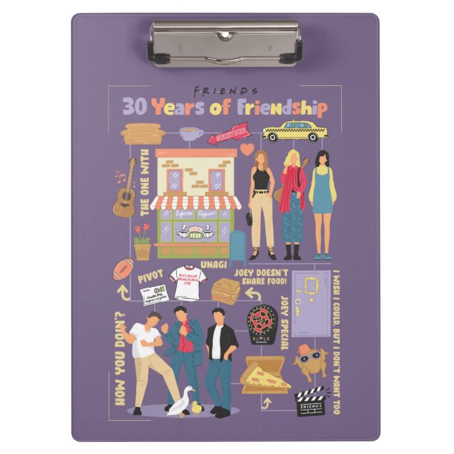 FRIENDS™ | 30 Years of Friendship Clipboard (Front)