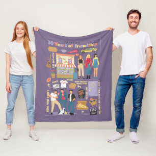 FRIENDS™ 30 Years of Friendship Fleece Blanket