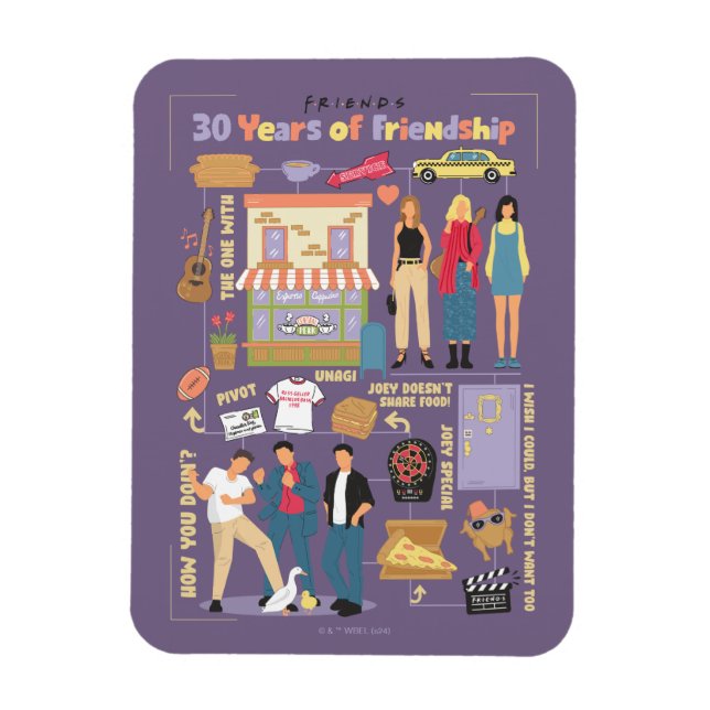 FRIENDS™ | 30 Years of Friendship Magnet (Vertical)