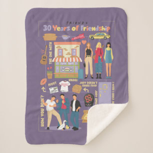 FRIENDS™   30 Years of Friendship Sherpa Blanket