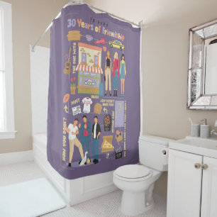 FRIENDS™ 30 Years of Friendship Shower Curtain