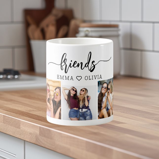 Friends 3 Photo Friendship Collage Coffee Mug (Creator Uploaded)