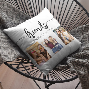 Friends 3 Photo Friendship Collage Cushion