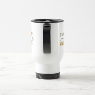 "Friends & Adventures" Multicolor Travel Mug