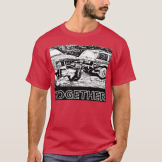 Friends after offroading adventure Off road cars g T-Shirt