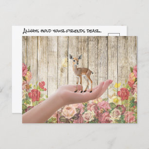 Friends Always Hold Dear Cute Hi And Hello Gift Postcard