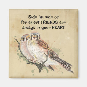 Friends Always in Your Heart Inspirational Quote Magnet