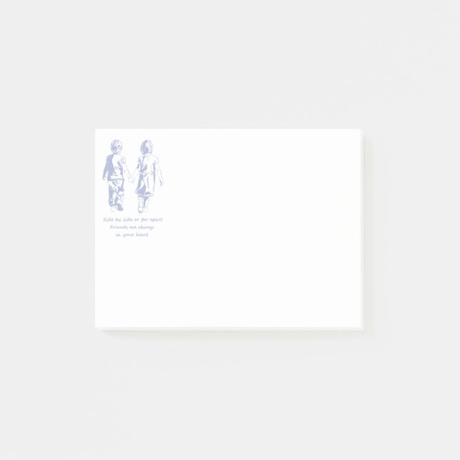 Friends always in your Heart Quote Post-it Notes (Front)