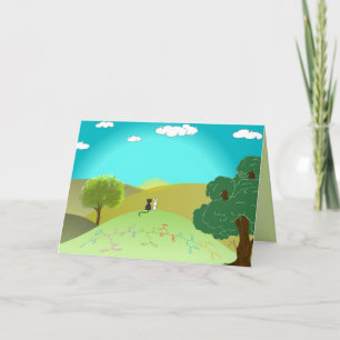 "FRIENDS" amino acid greeting card - custom text