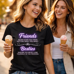 Friends and Besties T-Shirt Tri-Blend Shirt