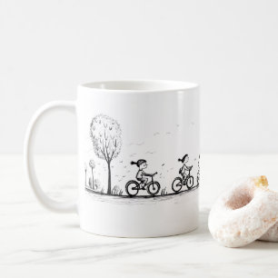 Friends And Bike Coffee Mug