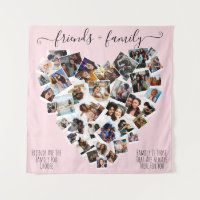 Friends and Family Quotes Photo Heart Collage Post