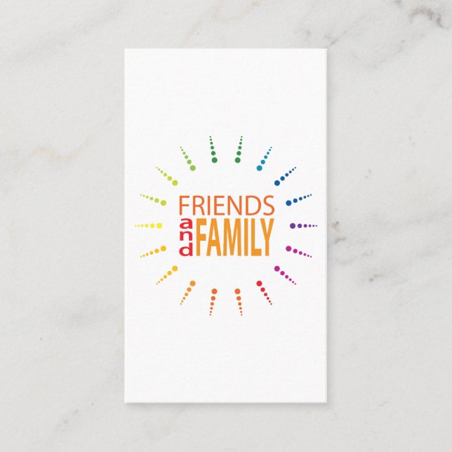 friends and family rainbowBurst referral program Card (Front)