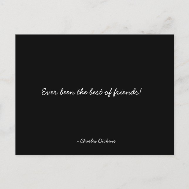 Friends and Friendship Quoteable Postcard (Front)