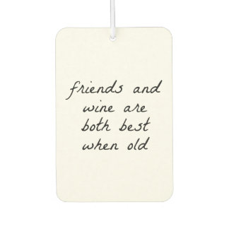 Friends And Wine Car Air Freshener