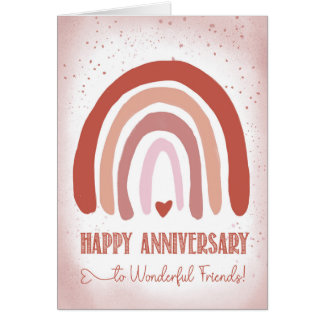 Friends Anniversary Hand Painted Soft Pink Waterco