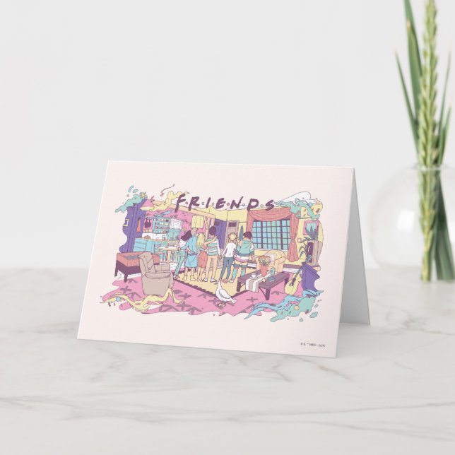 FRIENDS™ | Apartment Cartoon Card (Front)
