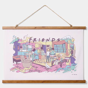 FRIENDS™   Apartment Cartoon Hanging Tapestry