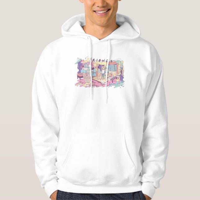 FRIENDS™ | Apartment Cartoon Hoodie (Front)