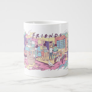 FRIENDS™ Apartment Cartoon Large Coffee Mug