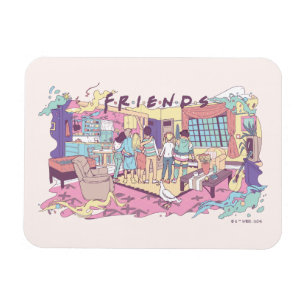 FRIENDS™   Apartment Cartoon Magnet