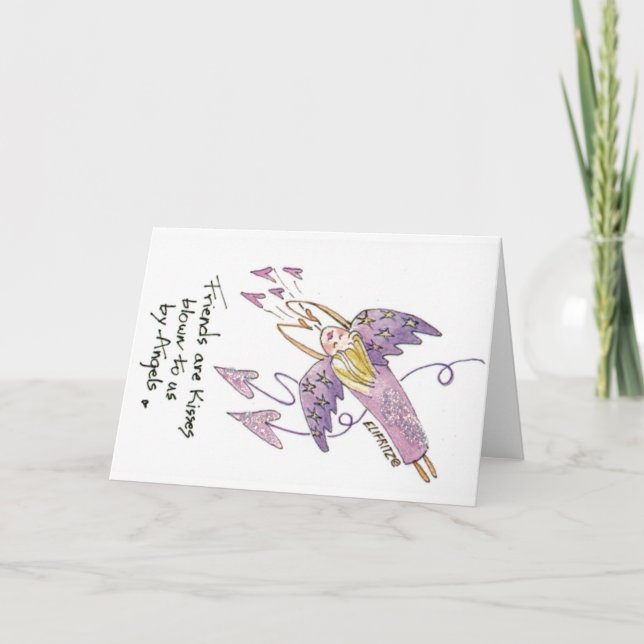 Friends are Angel's Kisses Card (Front)