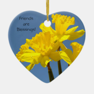 Friends are Blessings! ornament gifts Daffodils