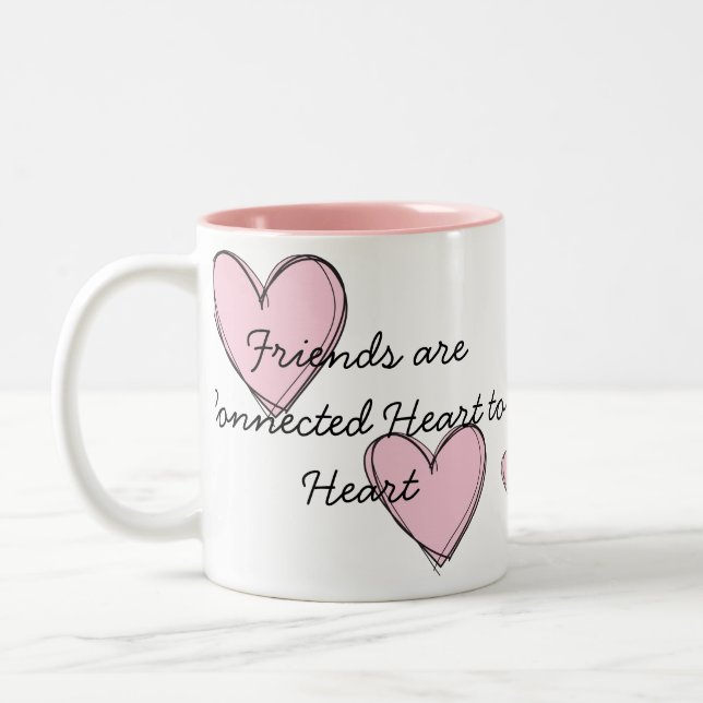 Friends are Connected Coffee Mug (Left)
