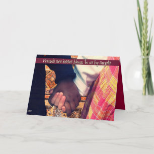 friends are kisses blown to us by angels card