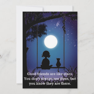 Friends Are Like Stars Card