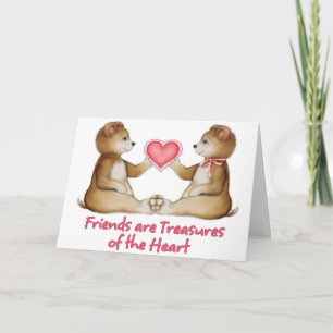 Friends Are Treasures of the Heart Holiday Card