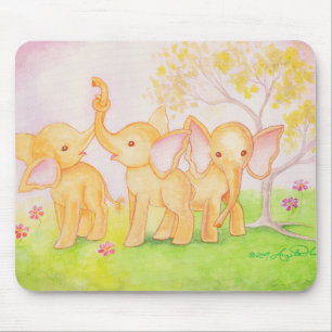 Friends Are Wonderful--Elephants Know! Mouse Mat