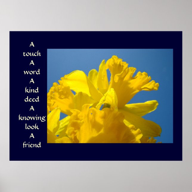 Friends art prints Healing Touch Spring Daffodils (Front)
