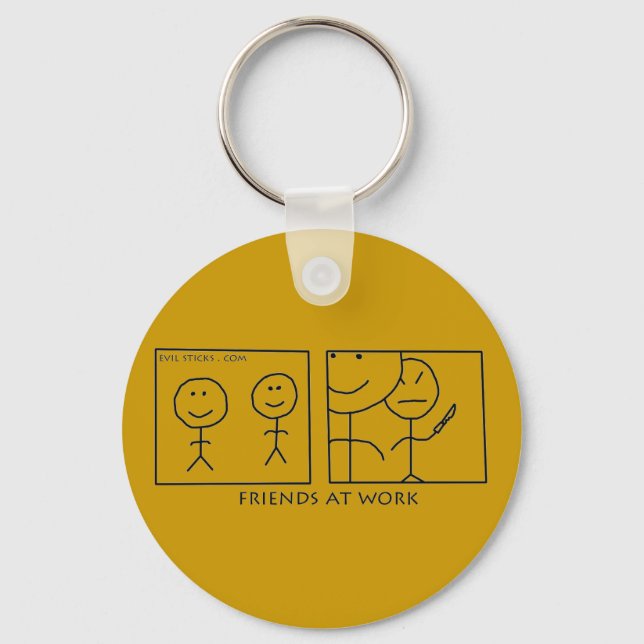 Friends At Work Key Ring (Front)