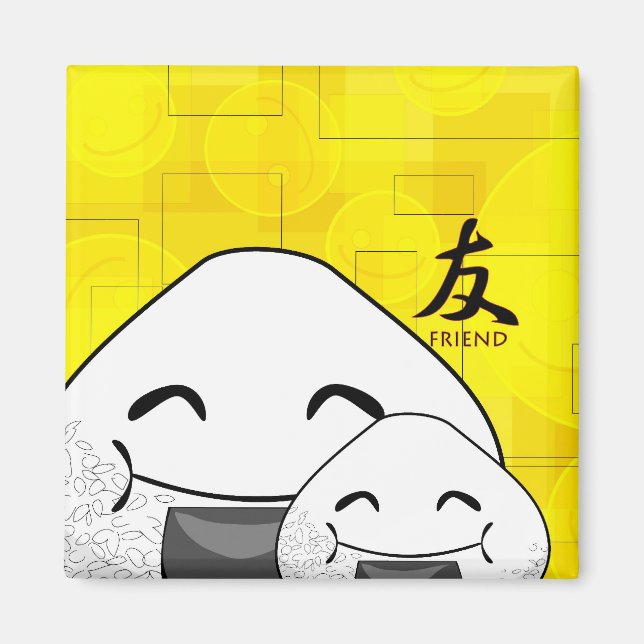 Friends attract each other magnet (Front)