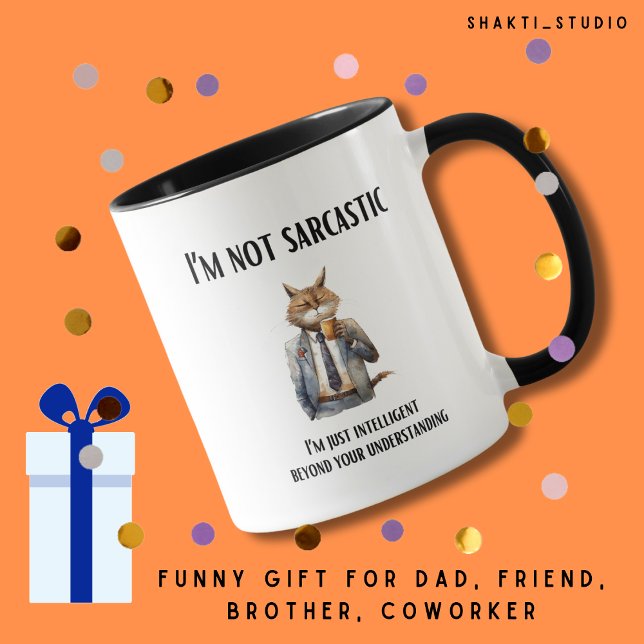 Friend's birthday funny sarcastic corpo cat mug (Creator Uploaded)