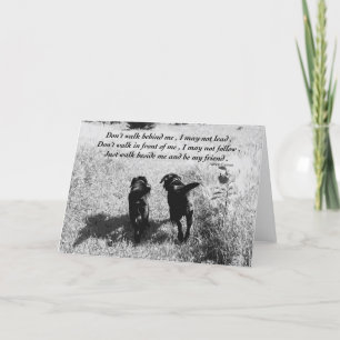 Friends - Black Lab Card