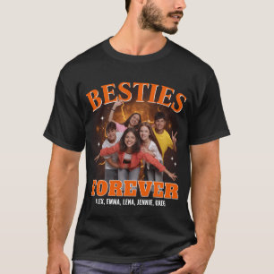 Friends Bootleg Rap Besties Forever Custom Photo T-Shirt