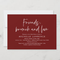 Friends, Brunch and Love, Casual Bridal Shower 
