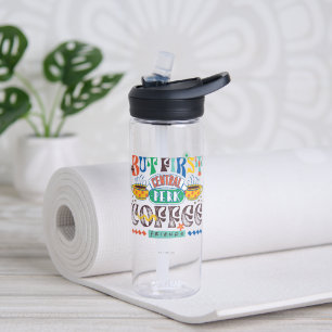 FRIENDS™   But First Coffee Vibrant Graphic Water Bottle