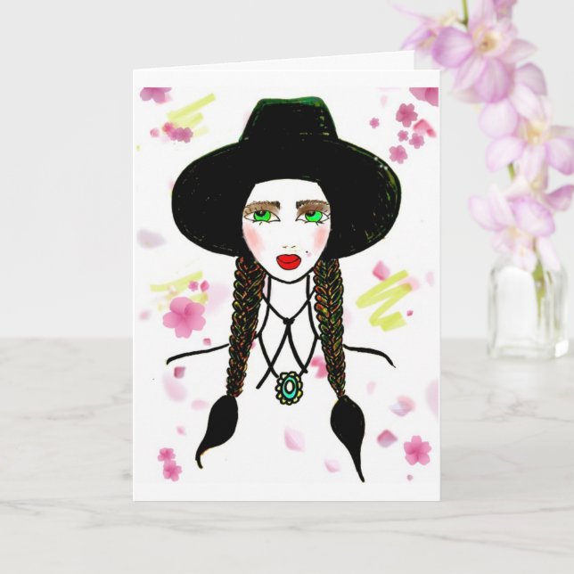 Friends card (Orchid)
