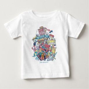 FRIENDS™   Cartoon Collage Baby T-Shirt